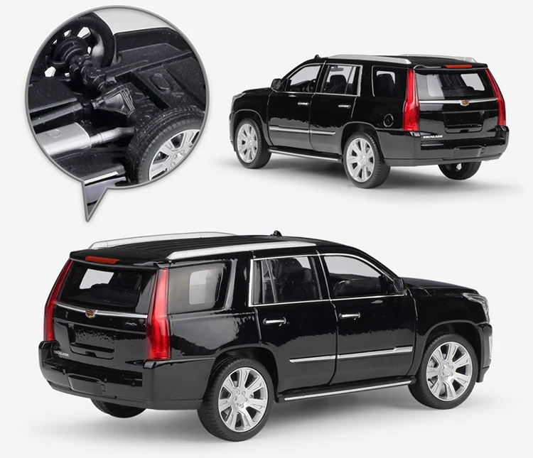 WELLY литье под давлением 1:24 симулятор сплава Модель автомобиля Cadillac Escalade SUV металлические Машинки Игрушки для детей подарок коллекция украшения