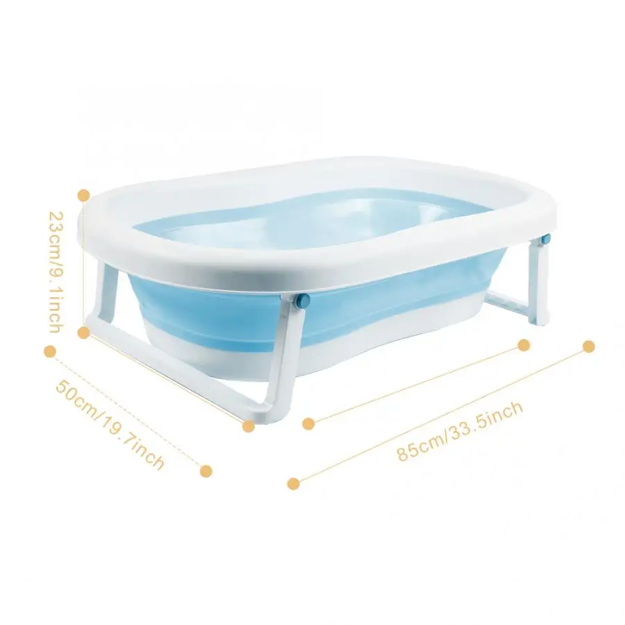 85cm Large Folding Baby Bathtub Portable Newborn Non-Slip Safety Shower Basin Bath Tubs Bathtub Security Collapsible Bath Tubs