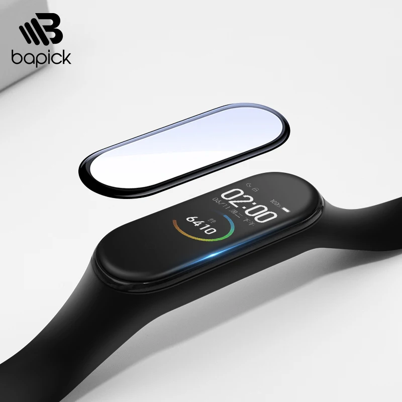 BAPICK 4D Защитное стекло для Xiaomi mi Band 4 пленка устойчивый к царапинам протектор