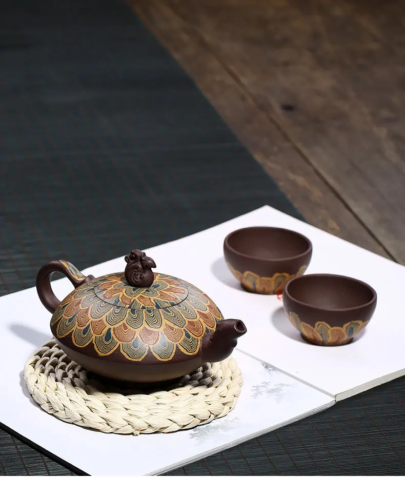 Chinese Yixing Clay Teapot Zisha Teapot Infuser Kung Fu Tea Set 420ml New Arrived Famous Handmade Pot High Quality With Gift Box