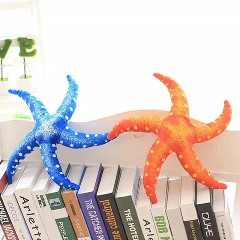 42 см креативная 3D имитация Морская звезда жизнь море плюшевая игрушка кукла морская подушка в форме звезды диванные подушки кровать украшение автомобиля подарки