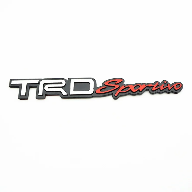 Подходит для Toyota trdsports алюминиевый сплав модифицированный бампер наклейки trdsportivo матовая алюминиевая маркировка