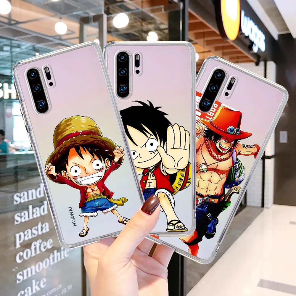 

Cartoon One Piece cute etui Luffy Sauron Tony silicone Phone Case For Huawei Mate 10 20 30 P8 P20 P30 P40 Honor 8 10 Lite 20 Pro