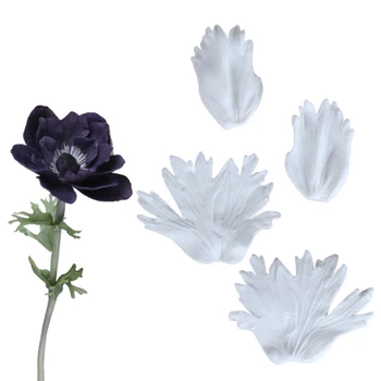

Flower Anemone Leaves Silicone Mold Fondant Cakes Decorating Tool Molds Sugarcraft Chocolate Baking Tools For Cake Gumpaste Form