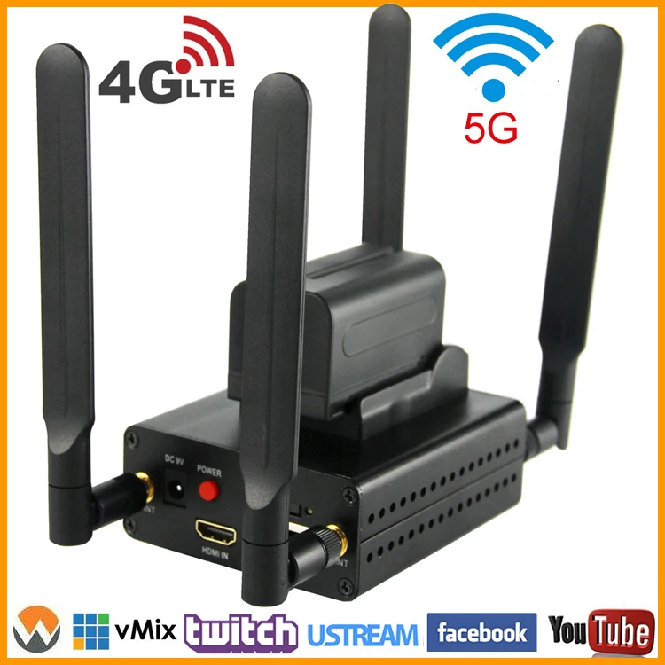 URay 4G LTE 1080P Wireless HDMI To IP Video Encoder H.264 HDMI Streaming Encoder H264 HDMI RTMP UDP Encoder WiFi For Live, IPTV