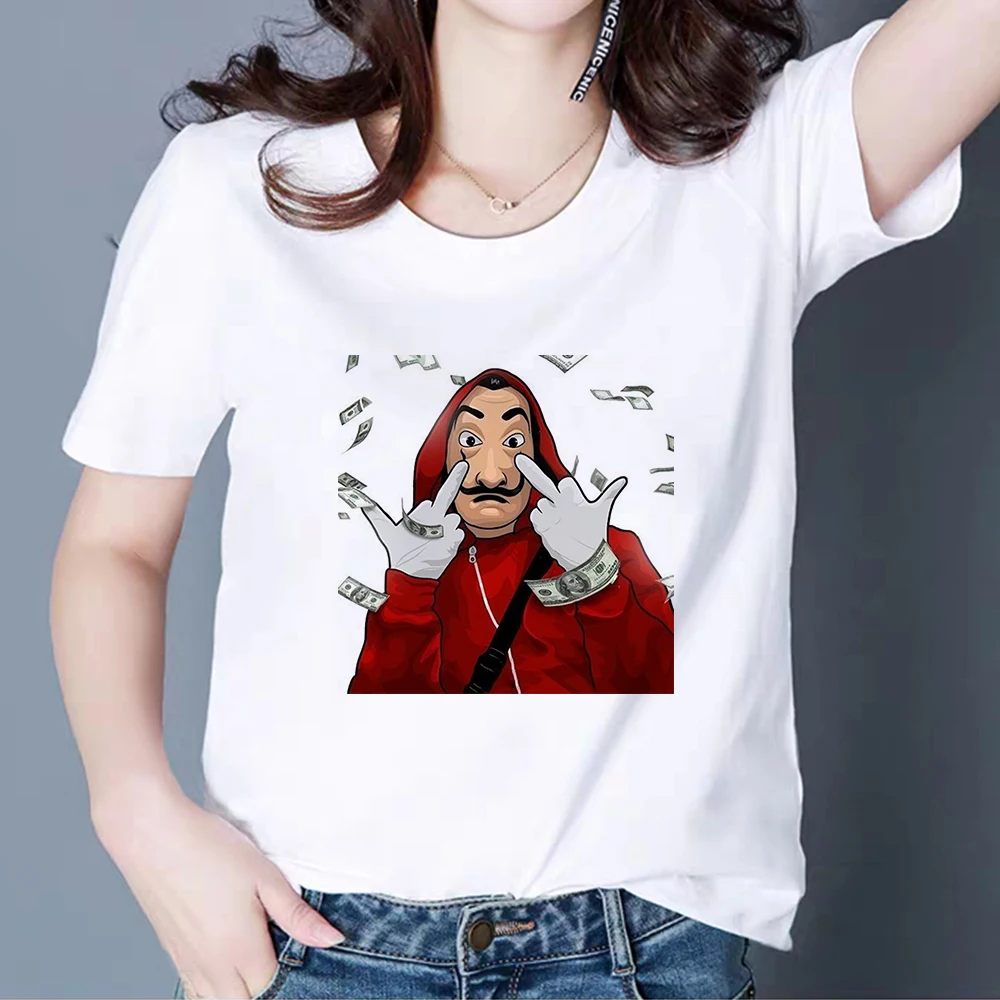 Money Heist Personality Vogue летние футболки забавные винтажные с надписью Wacky La Casa De Papel