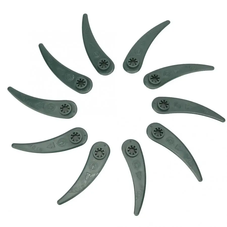 

10Pcs Black Grass Trimmer Blade Delicate And Practical Grass Cutter Weed Cutting Head Blade