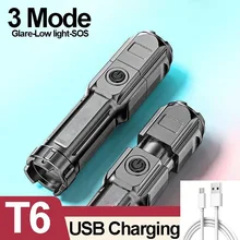 

Outdoor Camping Portable Light ABS Strong Light Lamp Focusing Flashlight Commonly Home LED Light