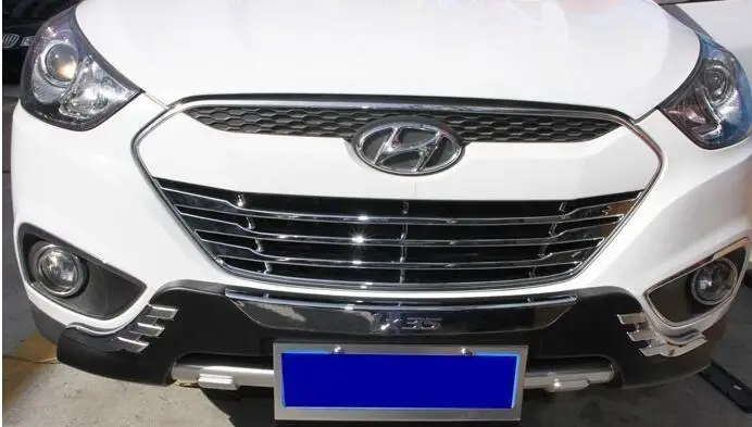 Высокое качество нового ABS передний+ задний бампер автомобиля аксессуары для автомобиля бампер протектор опорная плита 2 шт. для hyundai IX35 2009-2012
