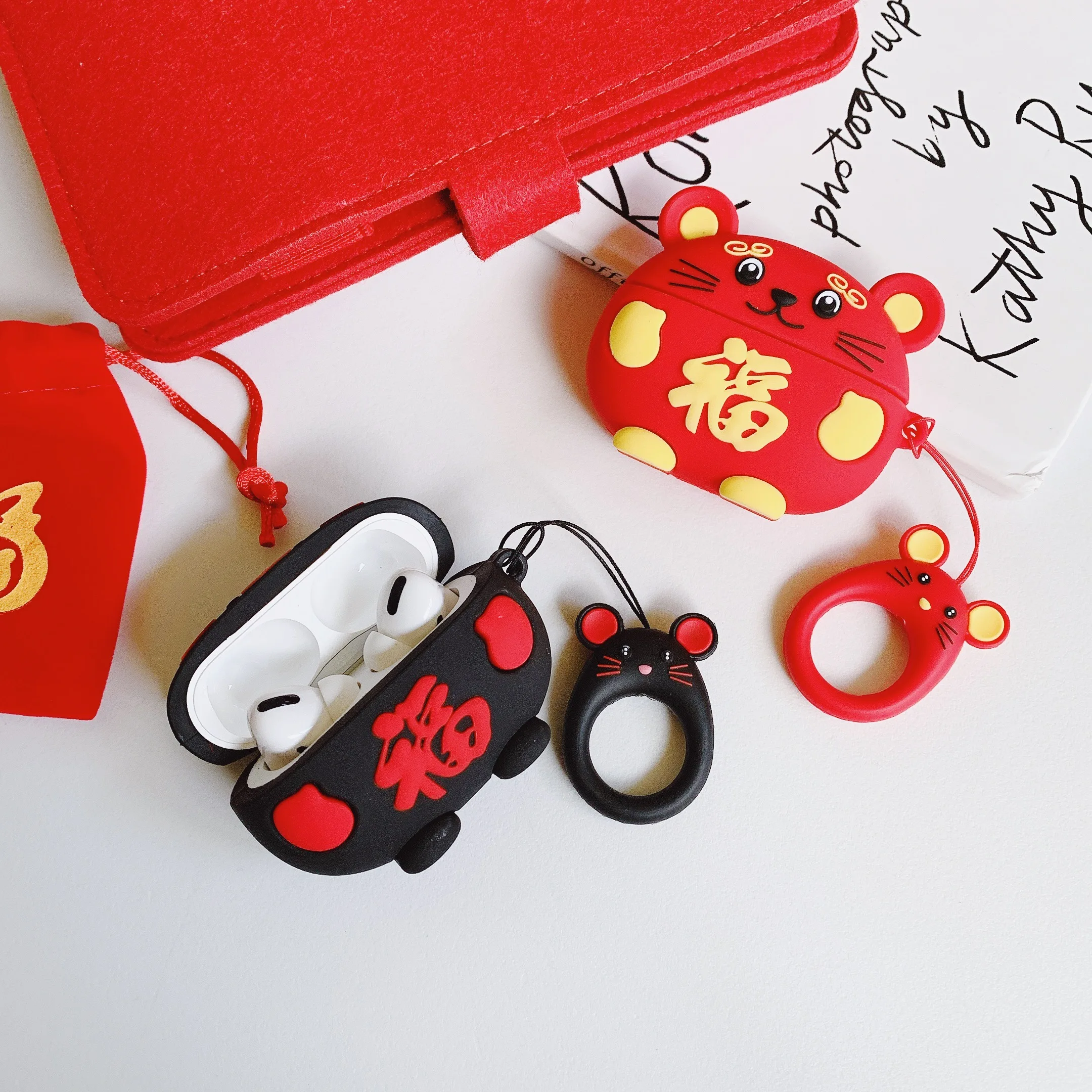 10 шт./лот Lucky mouse беспроводной Чехол для наушников для Airpods 3 Защитная Водонепроницаемая гарнитура Аксессуары для Airpods Pro Чехол s Cover