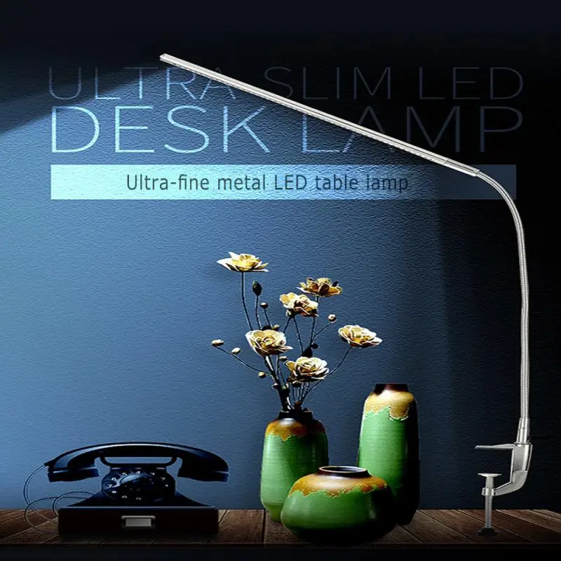 Lâmpada de Mesa Proteção para os Olhos Proteção para os Olhos para o Quarto Braço Longo Clipe Ajustável Brilho para o Quarto Leitura Estudo Escritório 1 pc Led 5 1 pc braço longo led lâmpada de