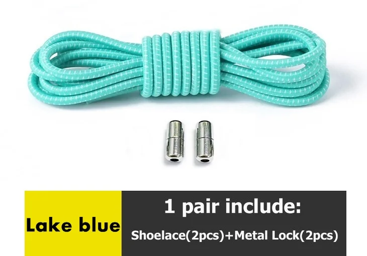 Style1-lackblue 1 пара шнурки без завязок эластичные шнурки для кроссовок быстрая ленивые шнурки строки - Цвет: Style1-lackblue