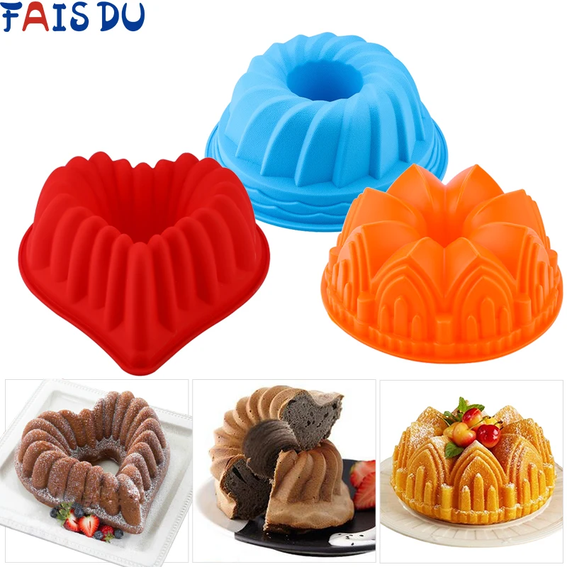 Pastry-Cake-Mold Model Cake-Baking-Tray-Tool Dessert-Mousse 3d-Shape Diy Baking Random-Color