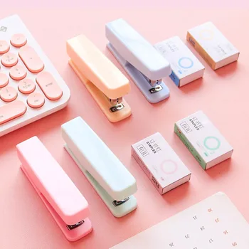 

1 Set Mini Stapler Staples Kit Portable Labor-saving No. 10 Staplers For Office Student Paper Binding Stapler Stationery