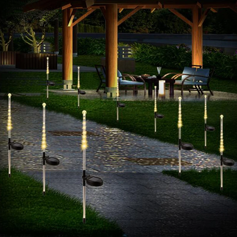 Solar Garden Light Outdoor LED Solar Lawn Light Meteor Rain Lights 25 LED Solar Outdoor waterproof Ground Lamp Garden Decorative