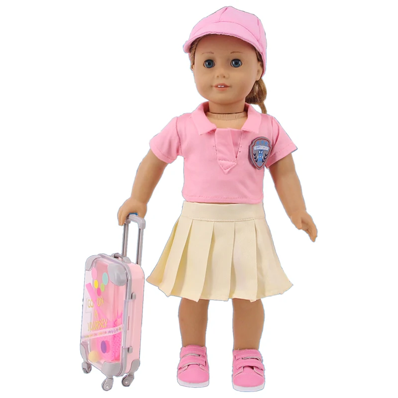 Doll Clothes Dsiney Elsa Dress Kitty Pajamas Uniform Shoes Fit 18 Inch American of Girl&43 CM Reborn Baby New Born Doll Girl Toy 2