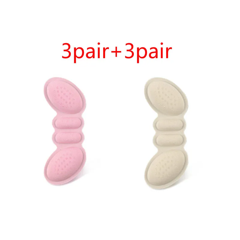 6pair 6 пар противоскользящие стельки из губки, вставная пятка, вкладыши, стельки для обуви, каблук, Подушечка Для стопы - Цвет: 6pair
