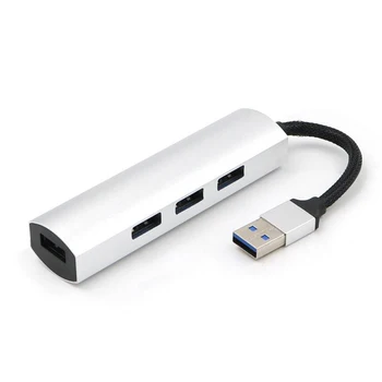 

USB 3.0 HUB,Alloy 4-Port USB 3.0 Data Hub Portable Super Speed for Macbook, Mac Pro/mini, iMac, XPS, Surface Pro, Notebook, PC,