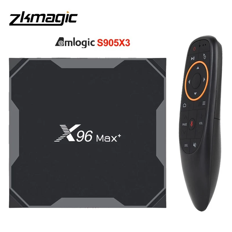 Android Tv box Amlogic S905X3 X96MAX+ Android tv box android 10 4g 64gb Smart tv box 2.4/5G Smart TV Box X96 Max+
