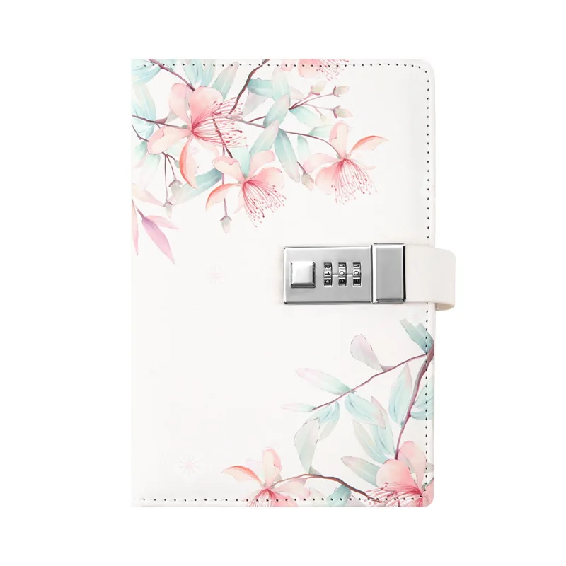 

New Design Combination Lock Diary Lined Notepad Hardcover Executive Notebooks, 5.51x7.87 inch (no pen)TPN053