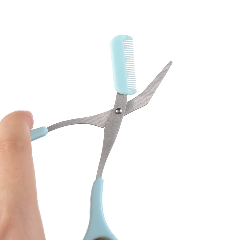 Eyebrow Trimmer Scissors With Comb Remover Makeup Tools Hair Removal Grooming Shaping Shaver Trimmer Eyelash Makeup Scissors