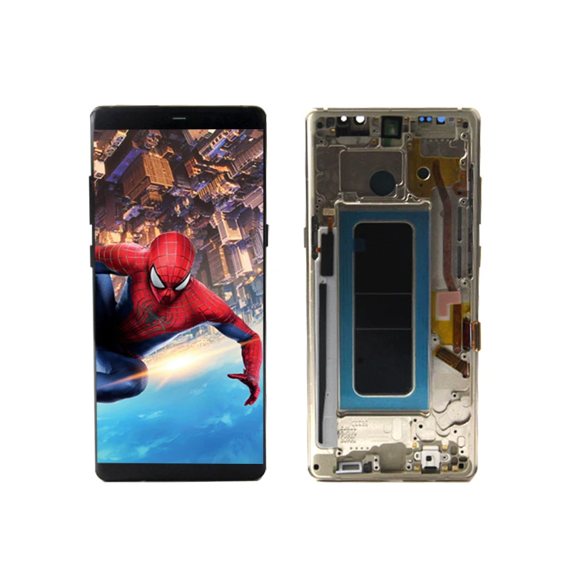 Note 8 Gold Frame Замена ЖК-дисплея для SAMSUNG GALAXY Note 8 Note8 дисплей с сенсорным экраном дигитайзер сборка черный - Color: Note 8 Gold Frame