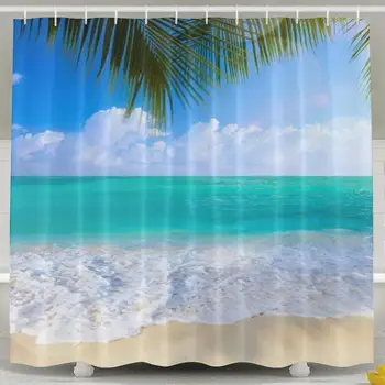 

Beach Shower Curtain Waterproof Polyester Shower Curtain Sets