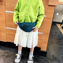 Поясная сумка для детей, маленькие милые портативные сумки на молнии, нагрудная сумка, повседневные дорожные поясные сумки для девочек, модная детская сумка для живота