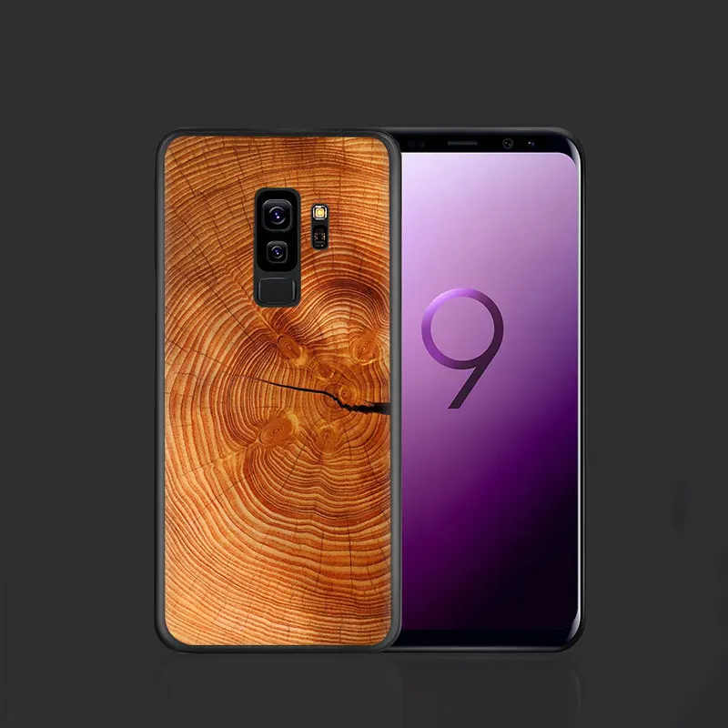 B10 EWAU древесины мягкий чехол для телефона из ТПУ с принтом "чехол для Samsung Galaxy A3 A5 A6 7 8 9 A10S 20С 30С 40С с 50S 60 70 - Цвет: B10