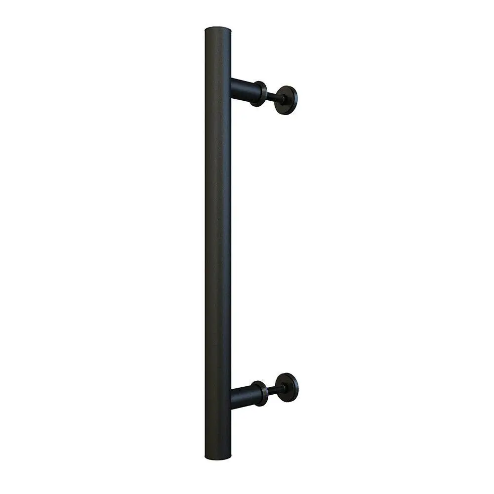 

15-3/4in Flat Black Side Mount Bar Pull Handle for Sliding Barn Door Hardware