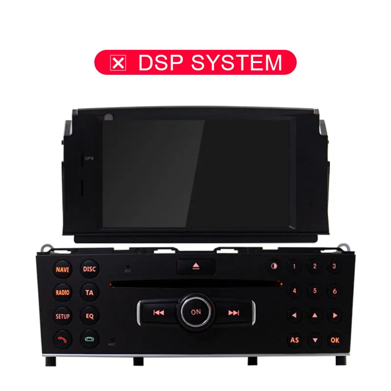 JDASTON Android 9,0 автомобильный dvd-плеер для Mercedes Benz C200 C180 W204 2007-2010 Мультимедиа gps стерео 1Din радио 4G+ 64G Восьмиядерный - Цвет: NO DSP