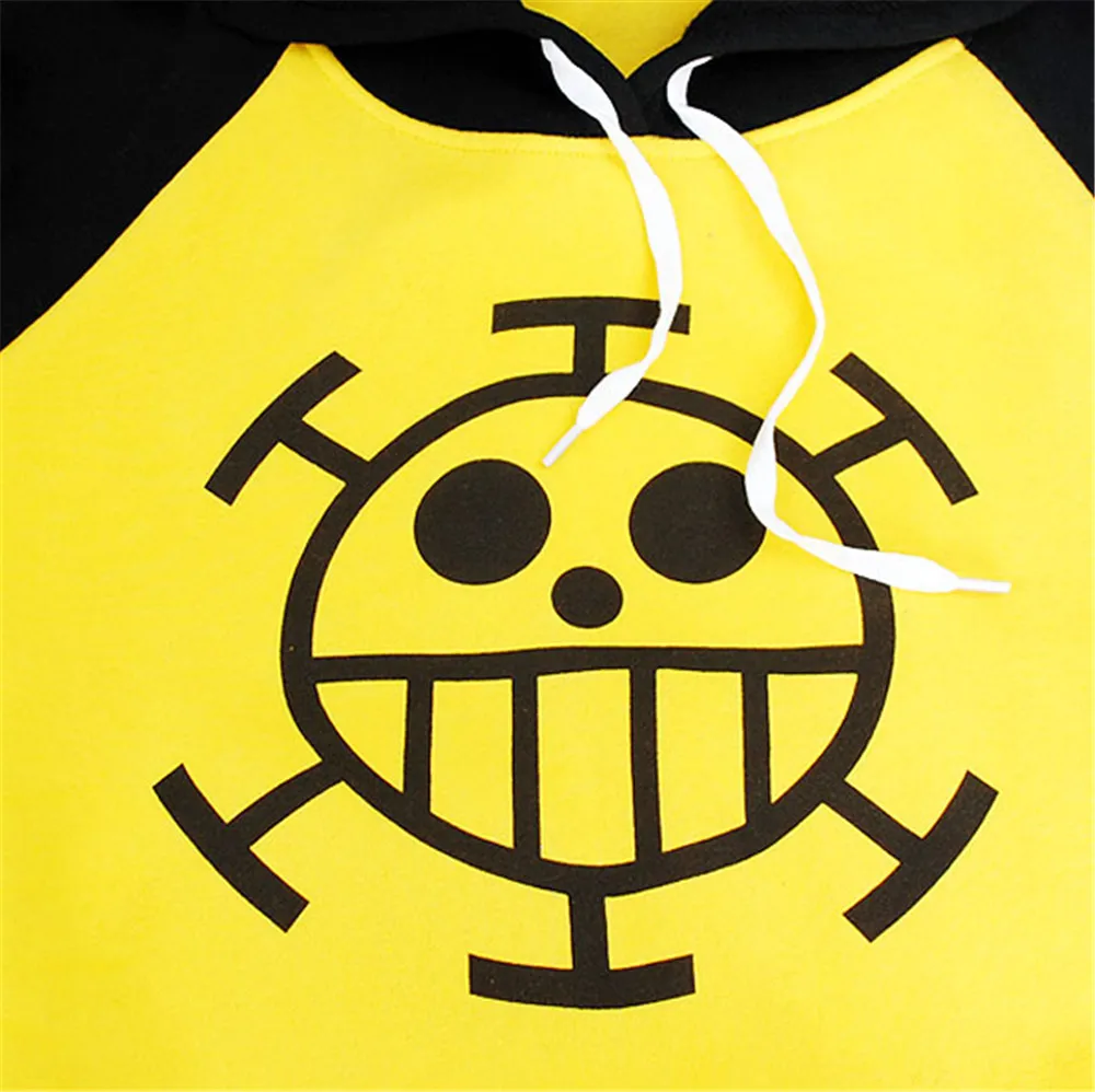 Косплей костюм Trafalgar Law из японского аниме One Piece Толстовка для взрослых желтый