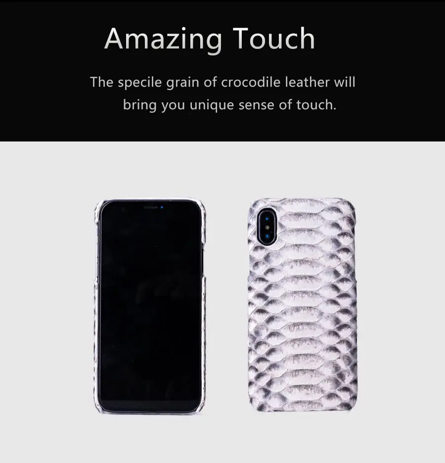 Роскошный чехол для телефона чехол для iphone 7 x xr xs 8 Plus чехол для телефона из питона