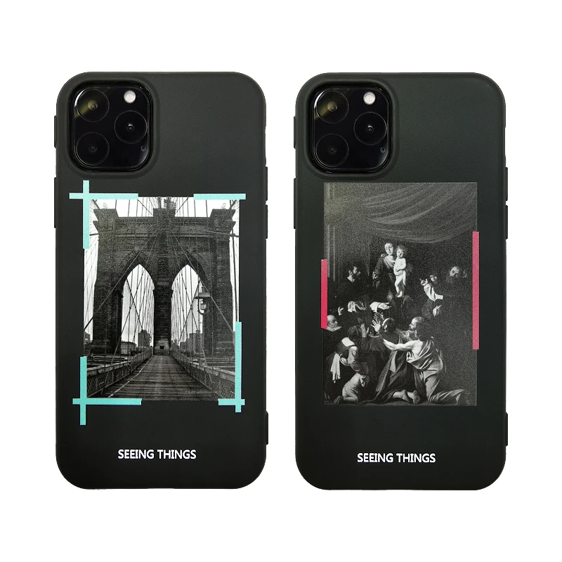 Хит продаж чехол в полоску для iphone 11 pro Max 7 7plus X 10 XR XS MAX белые классические Чехлы
