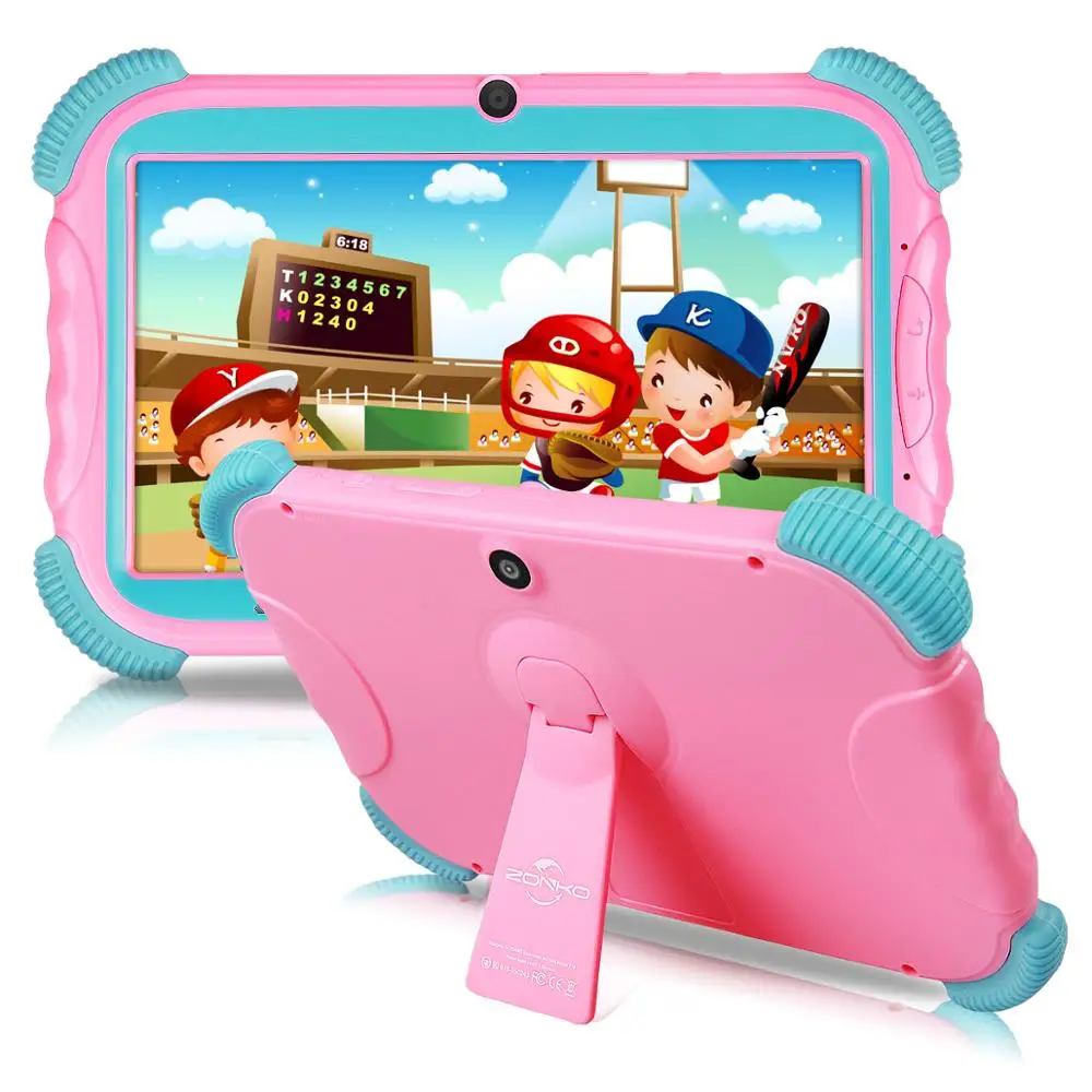 K78 Pink OTG Горячая Распродажа Детский планшет 7 дюймов Android 8,1 16GB Babypad PC с Wifi и камерой GMS Сертифицированный поддерживаемый детский чехол-подставка - Комплект: K78 Pink OTG