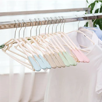 

New Adult Non-Marking Hanger Wide Shoulder Non-Slip Plastic Hanger Clothes Trousers Rack Can Be Hanging Coat Drying Rack Home