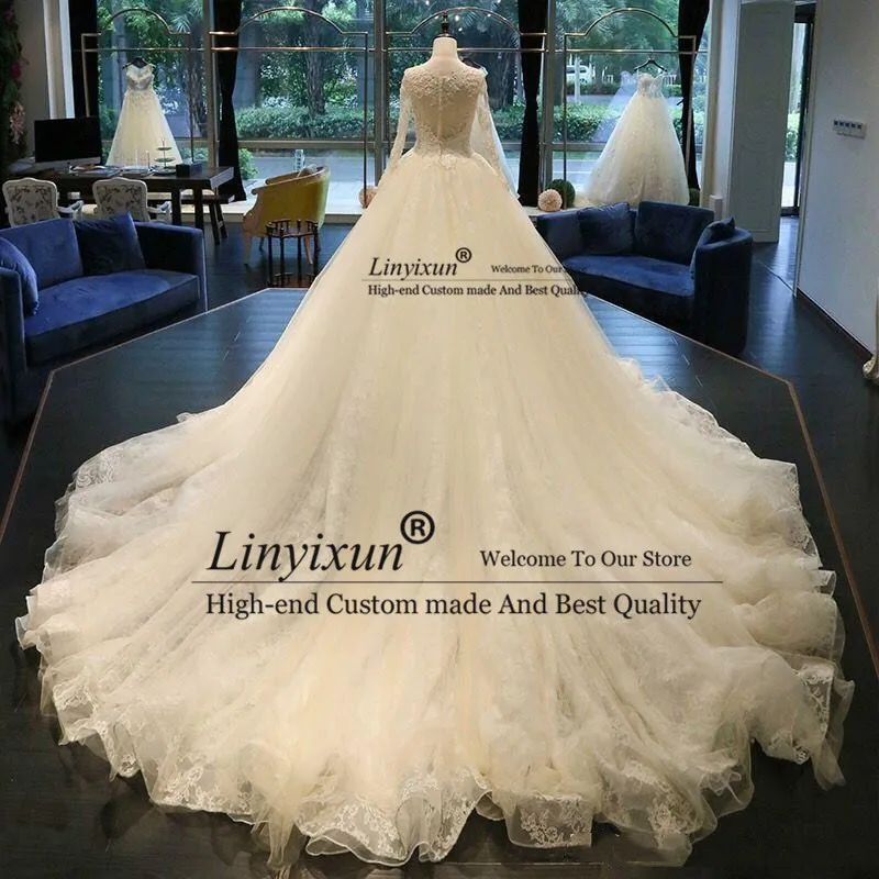 2018-newest-jewel-neck-a-line-wedding-dresses (1)_副本