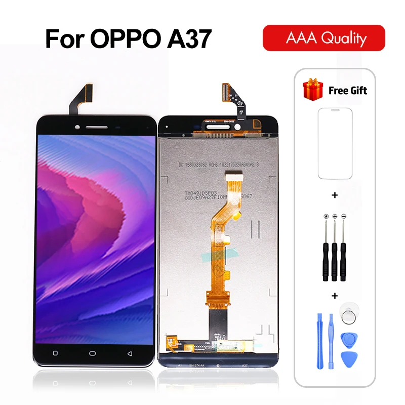 Оригинальный 5 0 дюймовый сенсорный ЖК дисплей для Oppo A37 дигитайзер в сборе