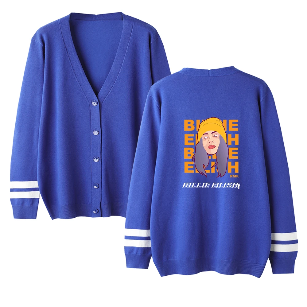 Billie Eilish свитер с принтом для мужчин и женщин, топы, модная спортивная одежда, кардиган унисекс, свитер для мальчиков и девочек, уличная куртка, подарки