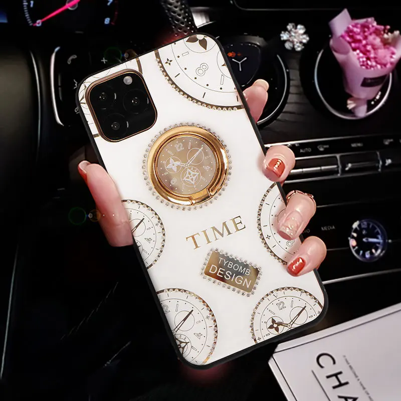 Чехол для телефона для iphone 11 Pro X XS XR чехол с кольцом-держателем для iphone 6 6S 7 8 Plus для iphone 7plus чехол - Цвет: 4