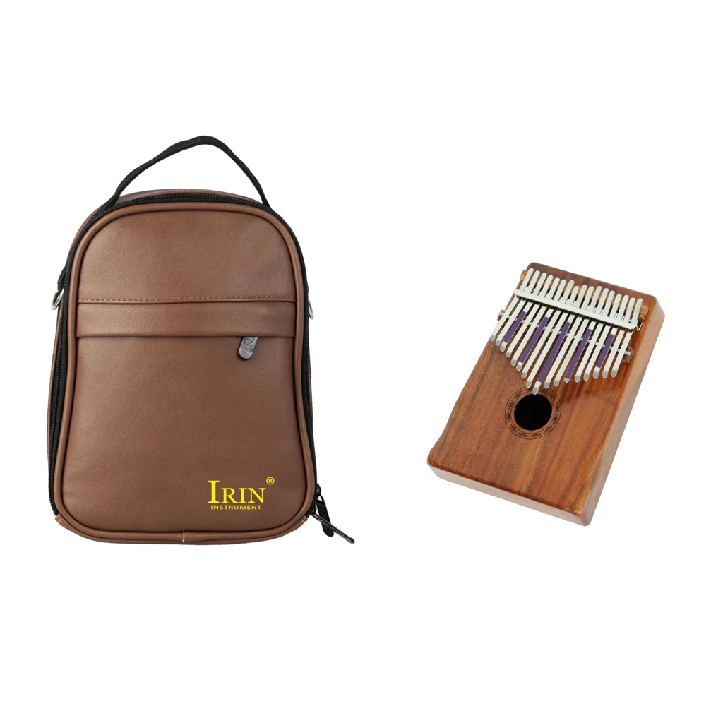 

Exquisite 17 Key Mahogany Kalimba Thumb Piano Mbira Gift with Storage Bag Tuning Tool