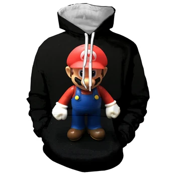 

Cartoon Super Mario 3D Print Women/men Hip hop Sportswear Hoodie Jacket Cool Men Streetwear Sweatshirt Tracksuits Clothes 5XL