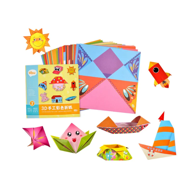 zhezhi2 Sz ПАР 54 шт. DIY Детская игрушка 3D мультфильм детская забавная оригами Бумага вырезание книги ремесла Детские Наборы для творчества игрушки для детей - Цвет: zhezhi2