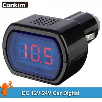 

Conkim DC 12V 24V Car Digital LED Engine Battery Voltage Electric Volt Meter Monitor Indicator Tester Voltmeter Wholesale