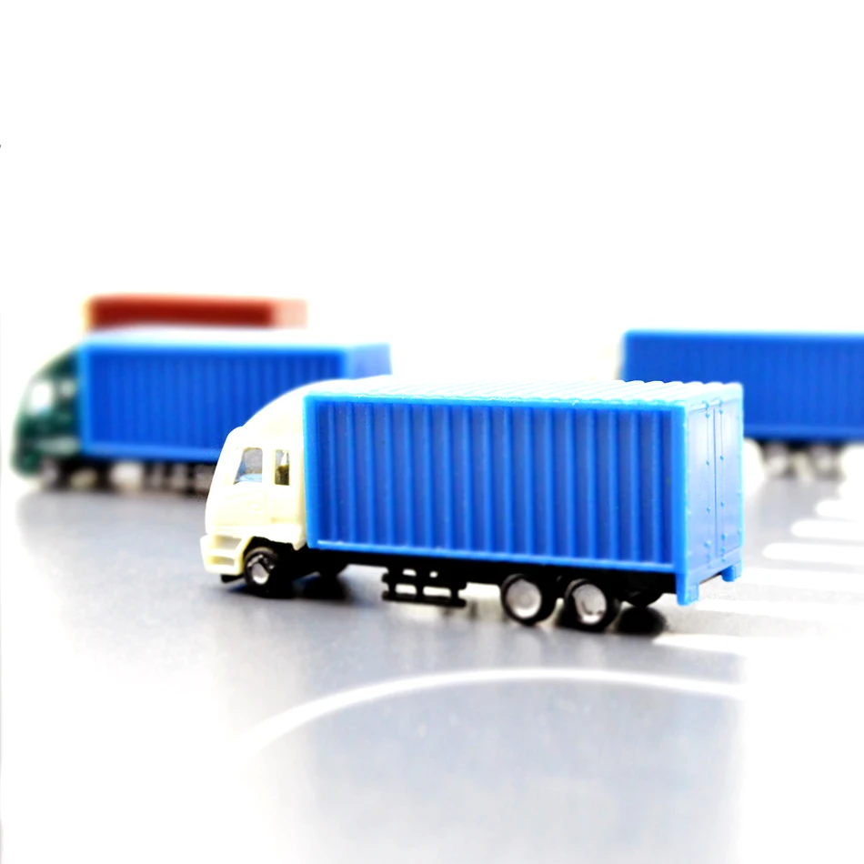 

1/150 Scale Architectural Model Truck Toys Model Plastic Miniature Color Van For Diorama Model Buildings Roads Scenery Making