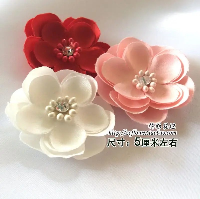 5 шт. Цветочная аппликация со стразами для одежды аксессуары украшения DIY ручной