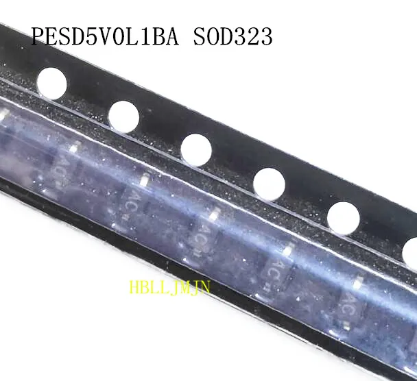 50 шт. PESD5V0L1BA PESD5V0 маркировка AC SMD 0805 SOD-323 SOD323 ZJ