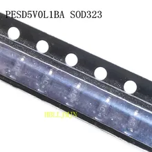 50 шт. PESD5V0L1BA PESD5V0 маркировка AC SMD 0805 SOD-323 SOD323 ZJ