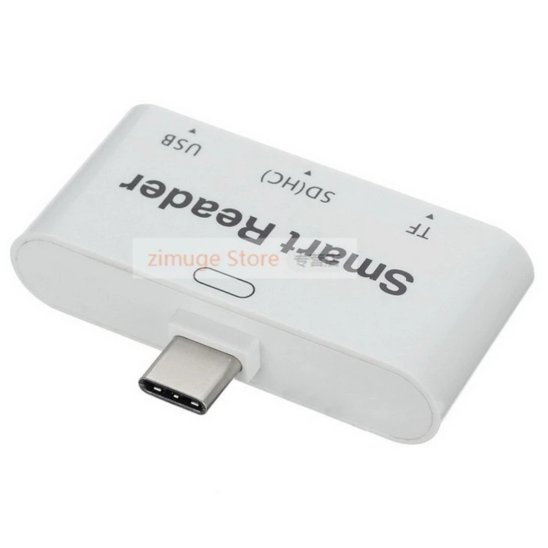 Type-C USB3.1 считыватель смарт-карт USB3.0 OTG адаптер и TF и SD кардридер 3 в 1 USB-C многофункциональный конвертер для устройств type-C