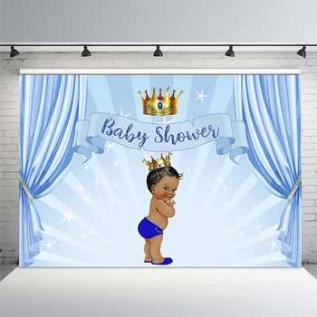 

Royal Baby Shower Backdrop for Photography Litter Princess Gender Reveal Party Decoration Photo Backdrops for Pictures